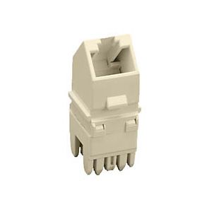 Allen Tel AT66EZ AGL 09 Cat 6 Angled E Z Jack Module Ivory